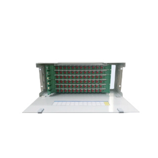 Fiber optic cable entry point into the equipment room